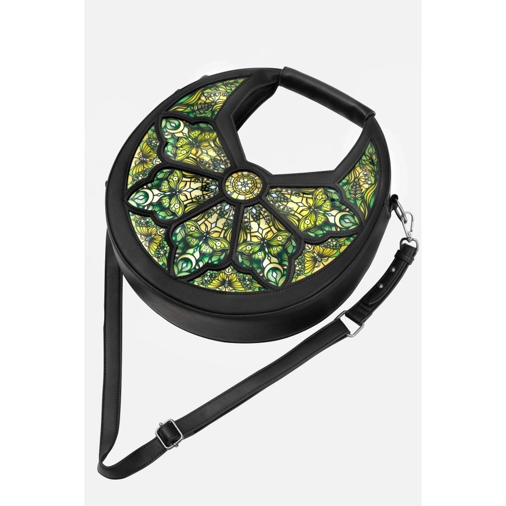 Restyle - Botanical Greenhouse Shoulder bag - Black/Green